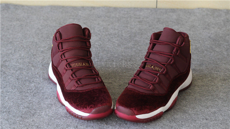 Authentic Air Jordan 11 Velvet Night Maroon High